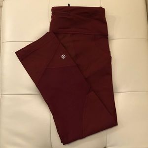 lululemon pace rival cropped leggings 22”